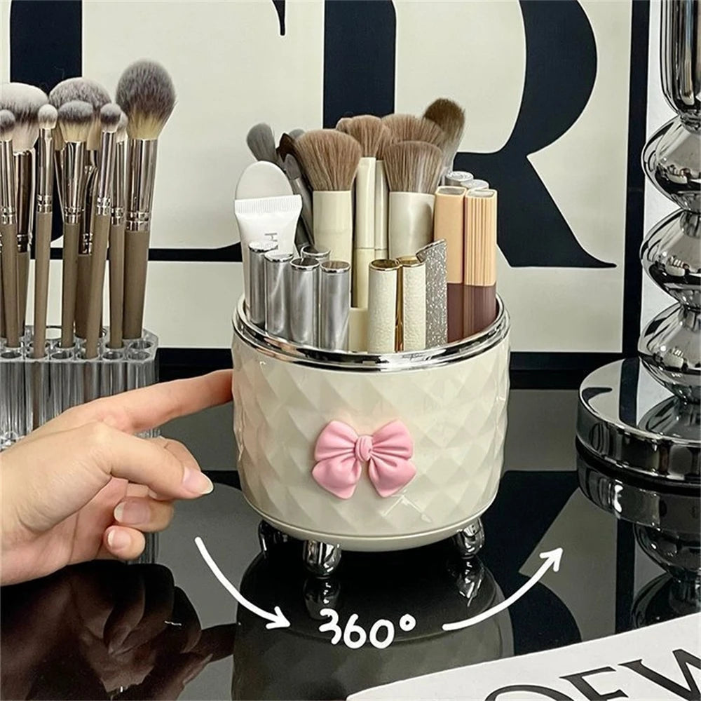 Desktop Makeup Brush Organizer Bathroom Eyebrow Pencil Storage Boxes