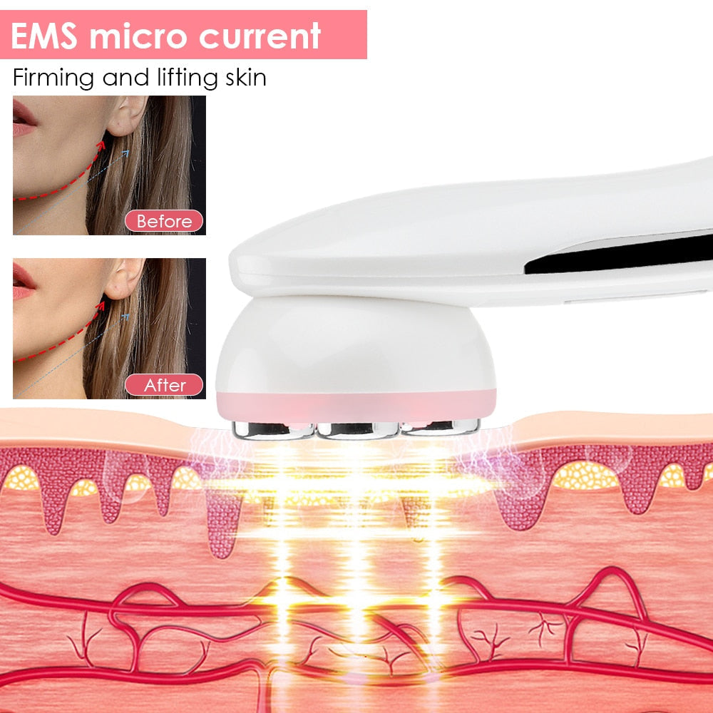 RF EMS Beauty Device Microcurrent Radio Frequency Color Light